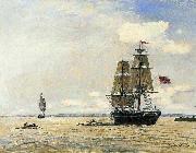 Johan Barthold Jongkind Norwegian Ship oil